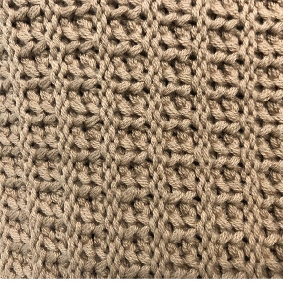 Rachel Zoe Women’s Sweater Hoodie V-Neck Chunky Knit Carmel / Tan - SZ Med - Picture 4 of 9